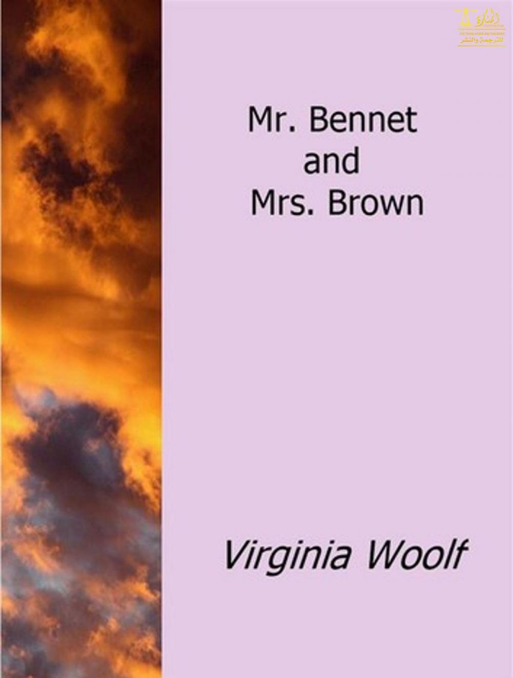 Big bigCover of Mr. Bennett and Mrs. Brown