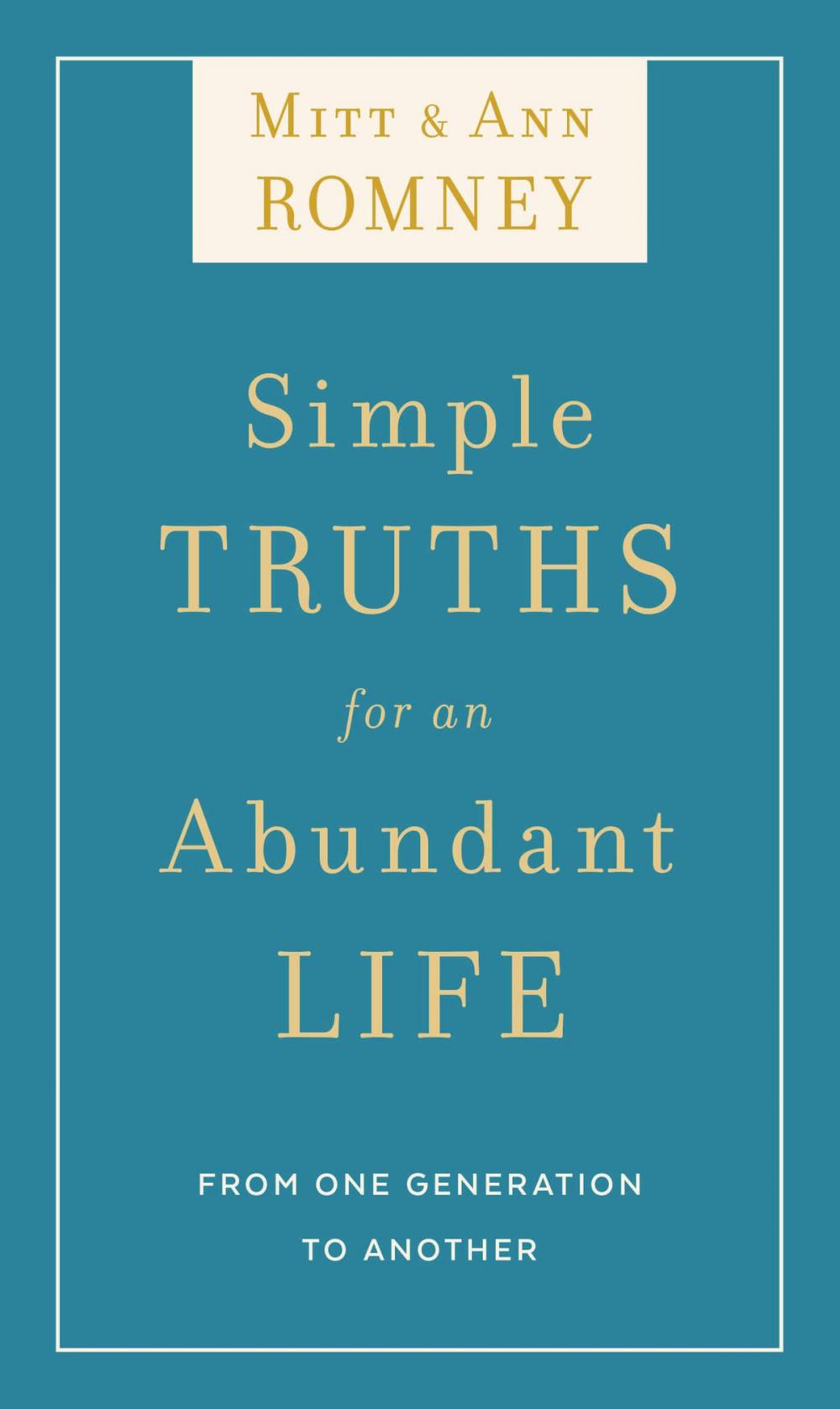 Big bigCover of Simple Truths for an Abundant Life: From One Generation to Another