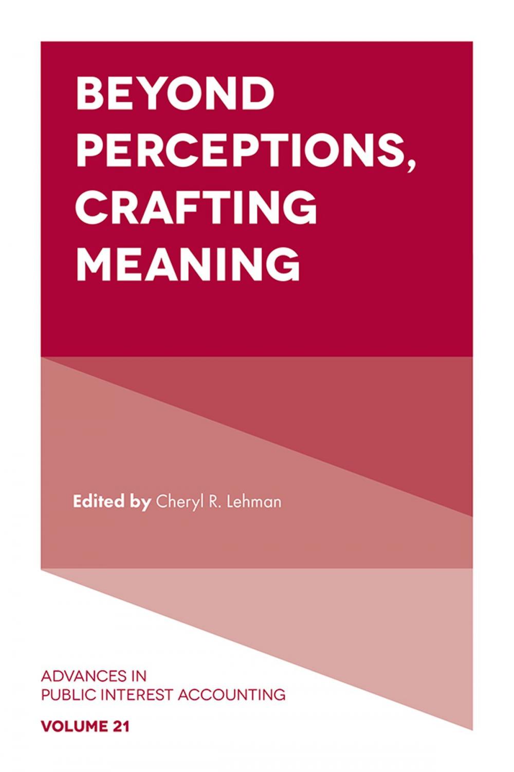 Big bigCover of Beyond Perceptions, Crafting Meaning