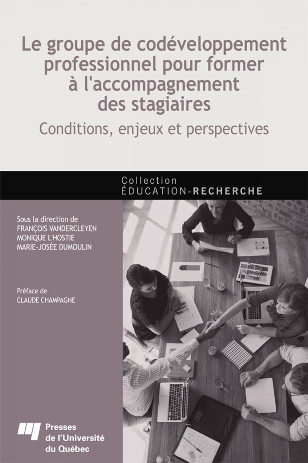 Big bigCover of Le groupe de codéveloppement professionnel pour former à l'accompagnement des stagiaires