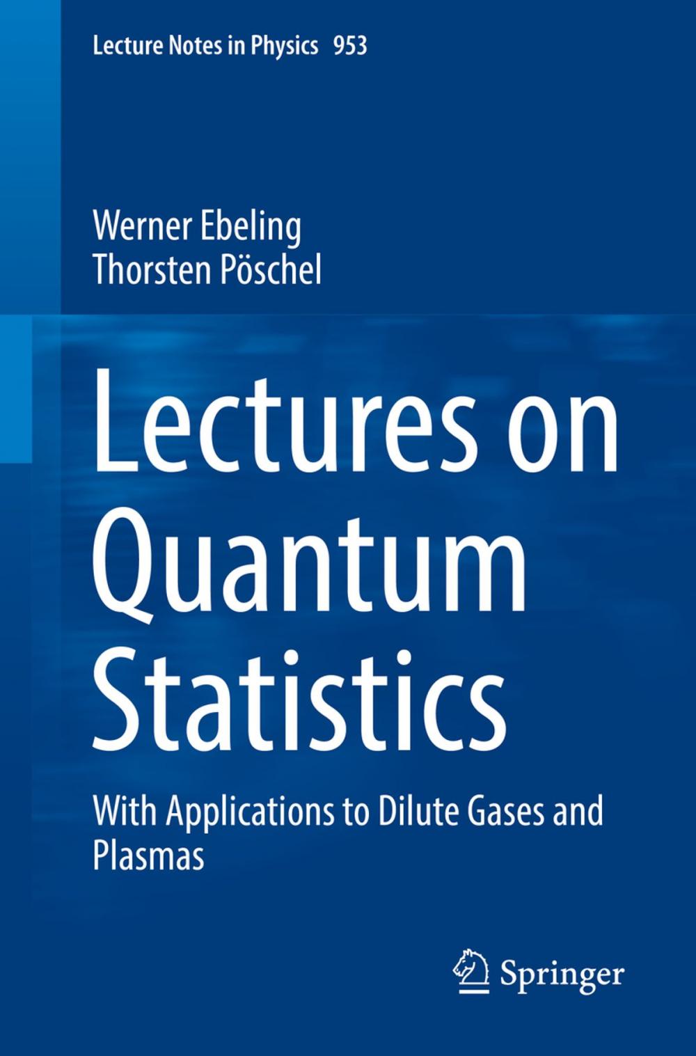 Big bigCover of Lectures on Quantum Statistics