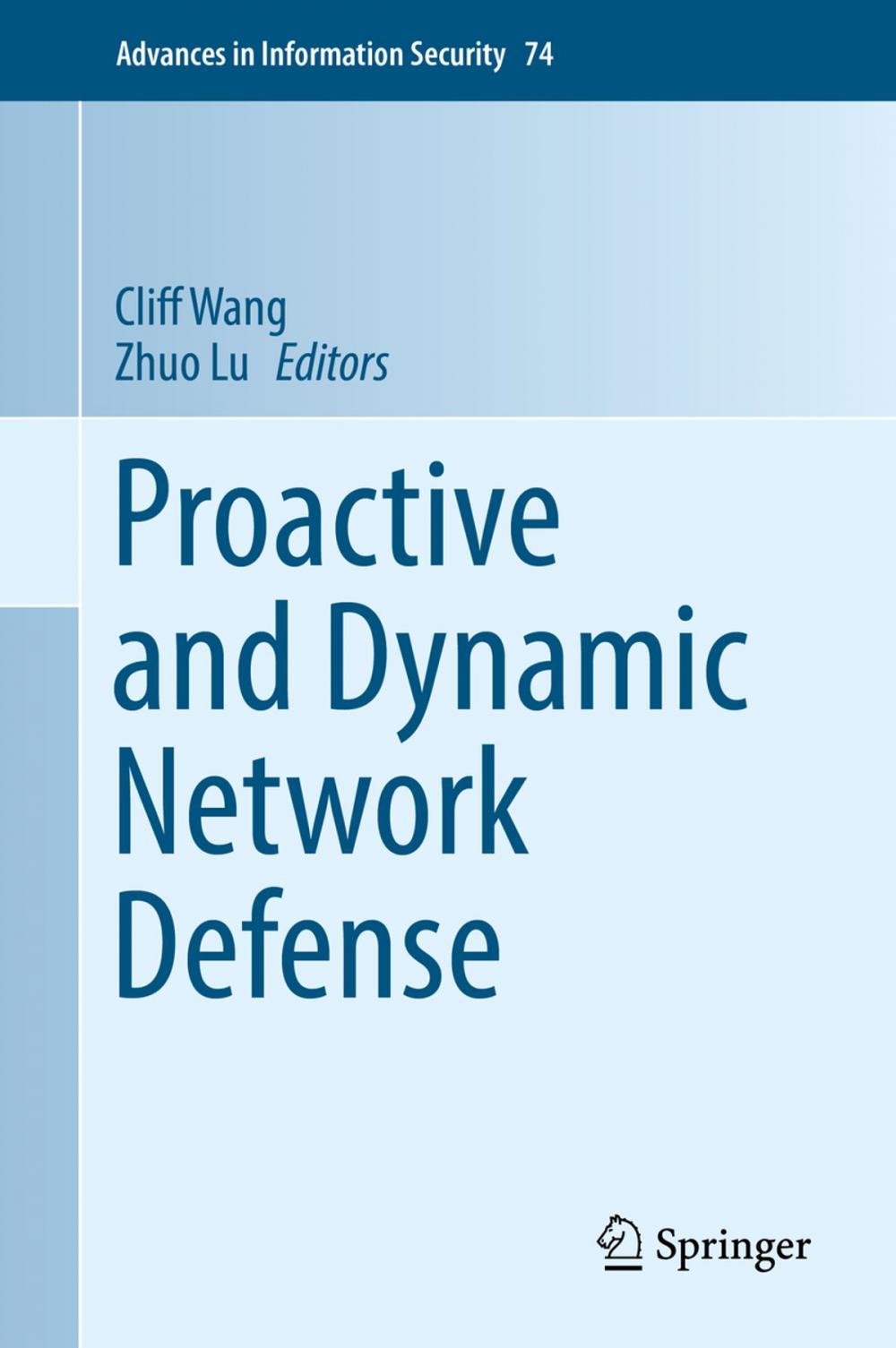 Big bigCover of Proactive and Dynamic Network Defense