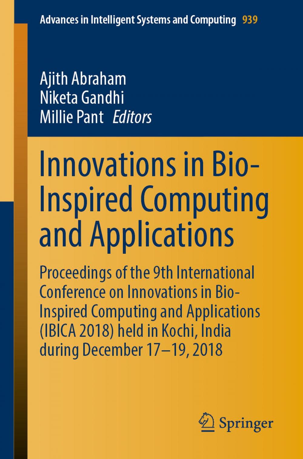 Big bigCover of Innovations in Bio-Inspired Computing and Applications