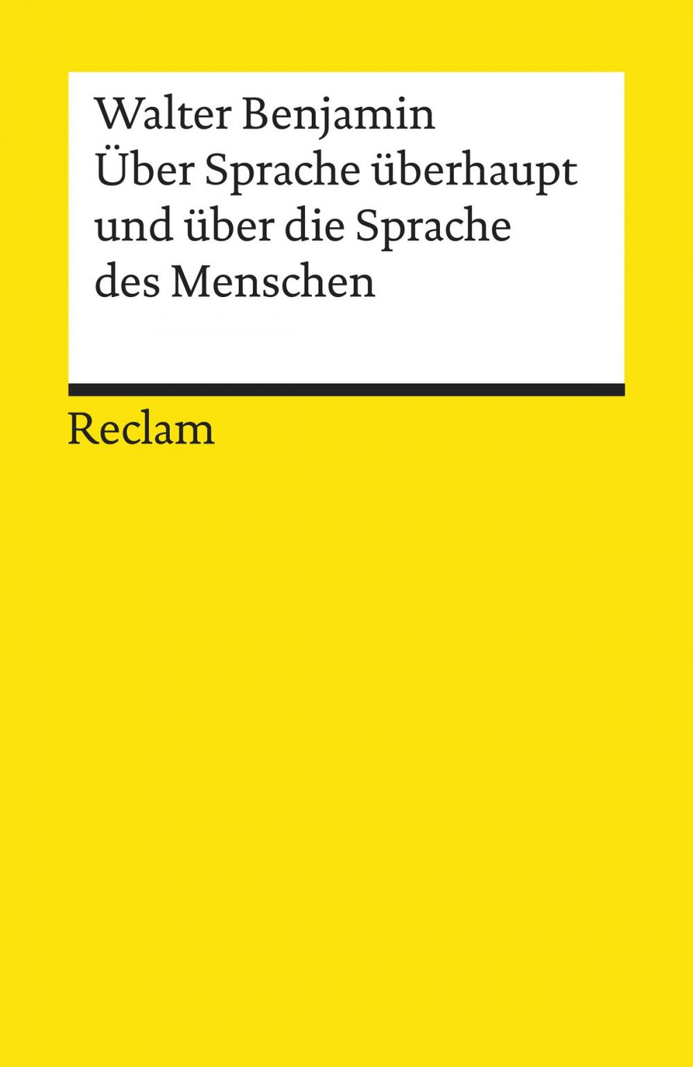 Big bigCover of Über Sprache überhaupt und über die Sprache des Menschen