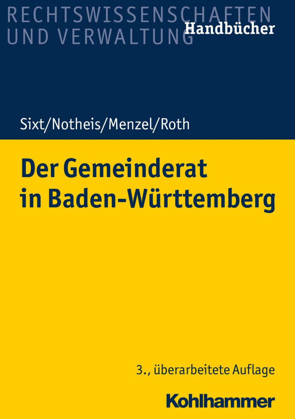 Big bigCover of Der Gemeinderat in Baden-Württemberg