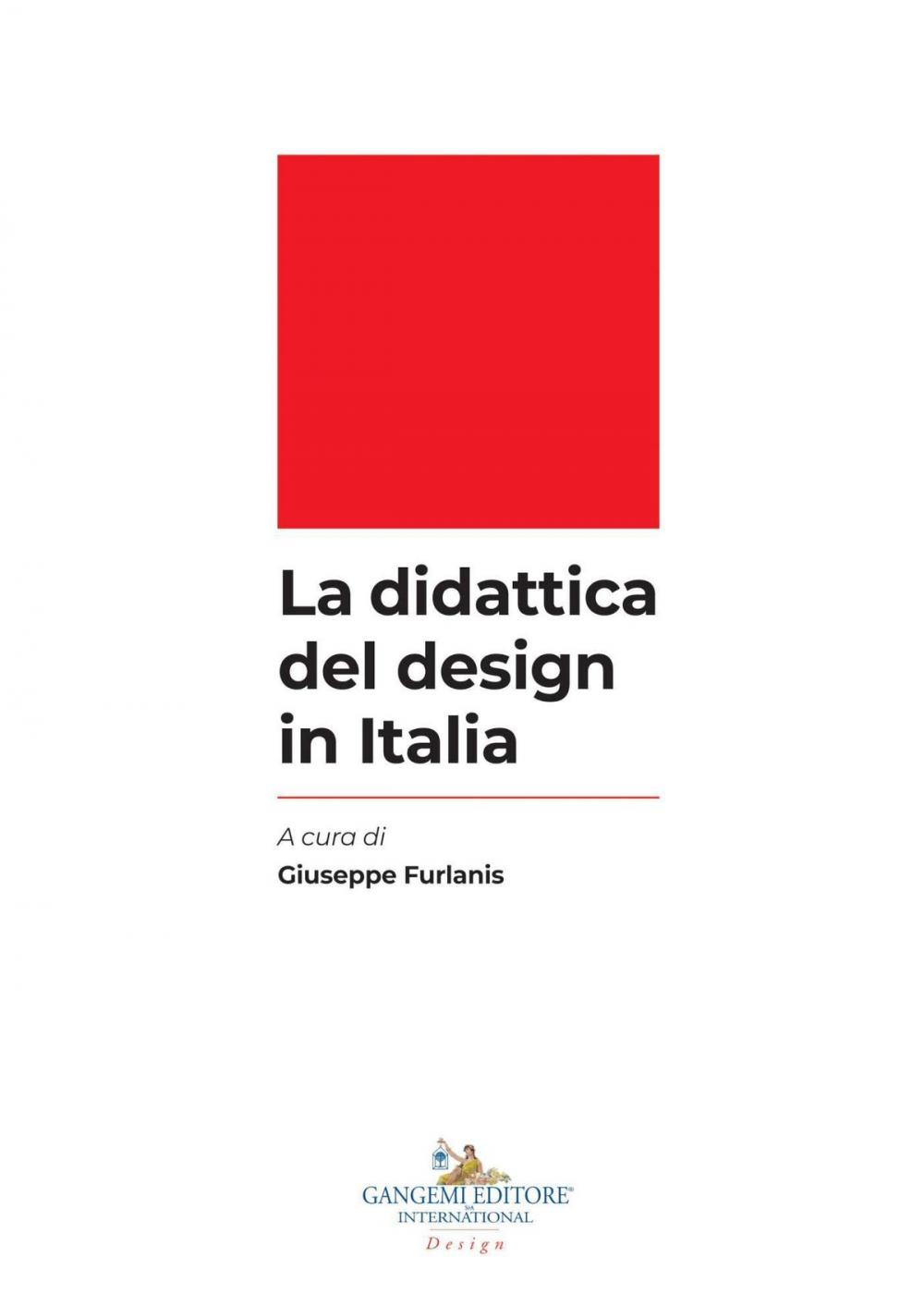 Big bigCover of La didattica del design in Italia