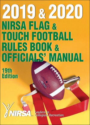 Book cover of 2019 & 2020 NIRSA Flag & Touch Football Rules Book & Officials' Manual