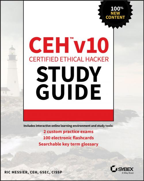 Cover of the book CEH v10 Certified Ethical Hacker Study Guide by Ric Messier, Wiley