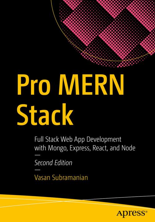 Cover of the book Pro MERN Stack by Vasan Subramanian, Apress