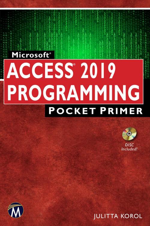 Cover of the book Microsoft Access 2019 Programming Pocket Primer by Julitta Korol, Mercury Learning & Information