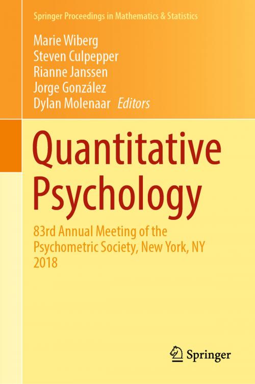 Cover of the book Quantitative Psychology by , Springer International Publishing