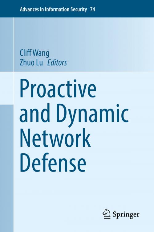 Cover of the book Proactive and Dynamic Network Defense by , Springer International Publishing